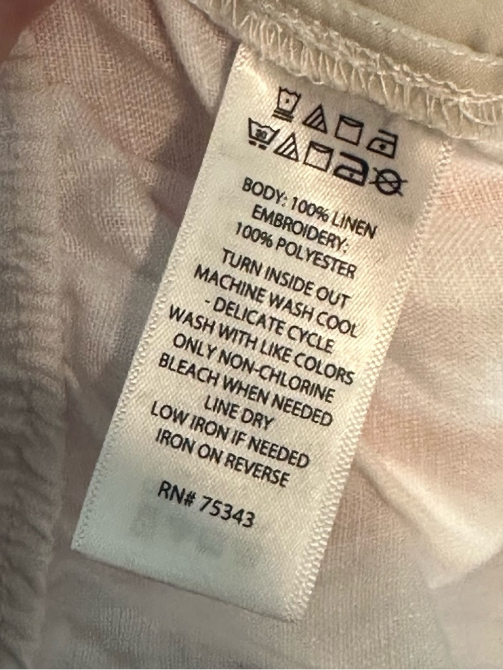 New! Calypso St Barth White 100% Linen Shorts - Size Large - Picture 7 of 7